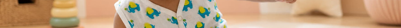 muslin jhabla with animal print