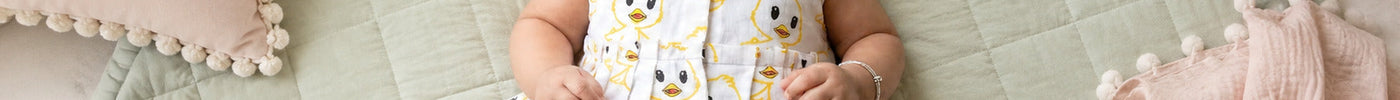 pleated frock for newborns muslin