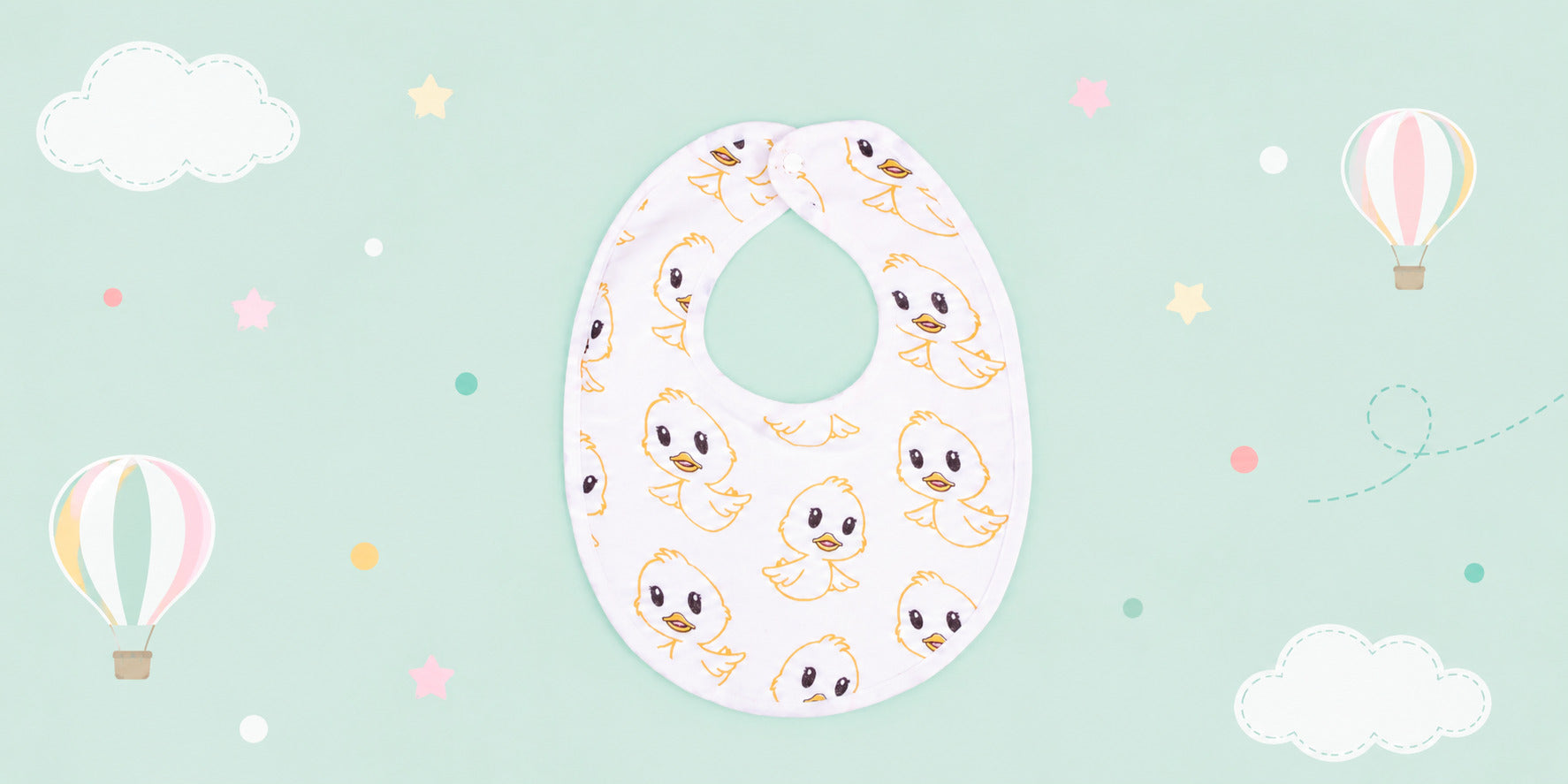 printed muslin feeding bibs