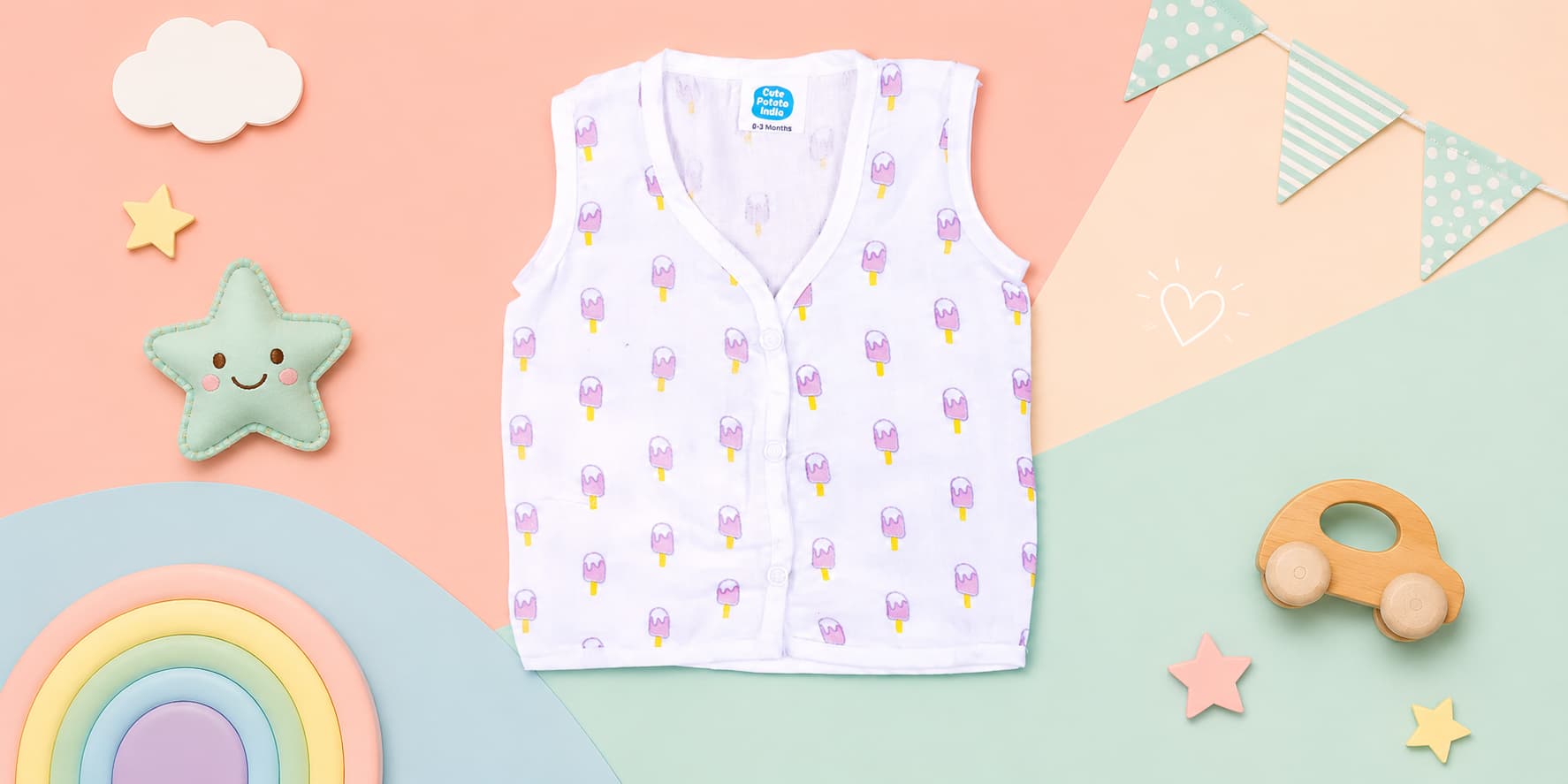 muslin cotton nightwear for baby