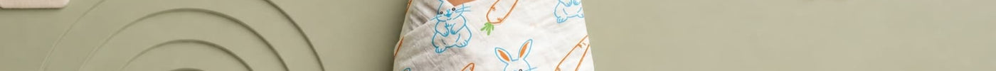bunny carrot muslin swaddle wrap