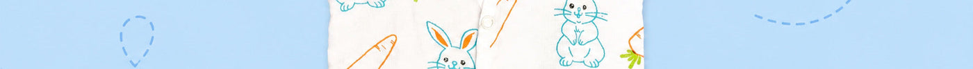 bunny print baby jhabla