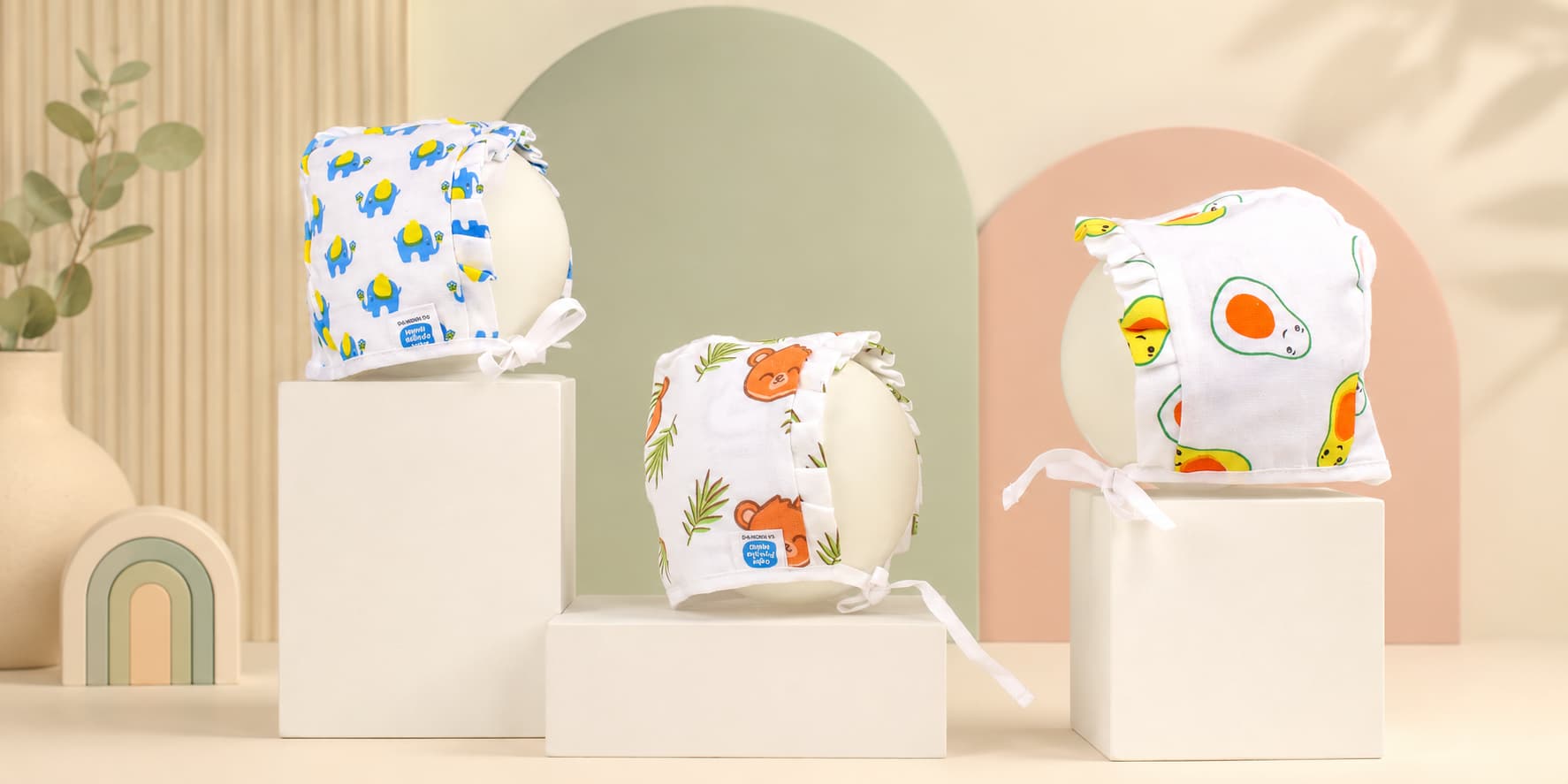 baby cotton muslin caps India