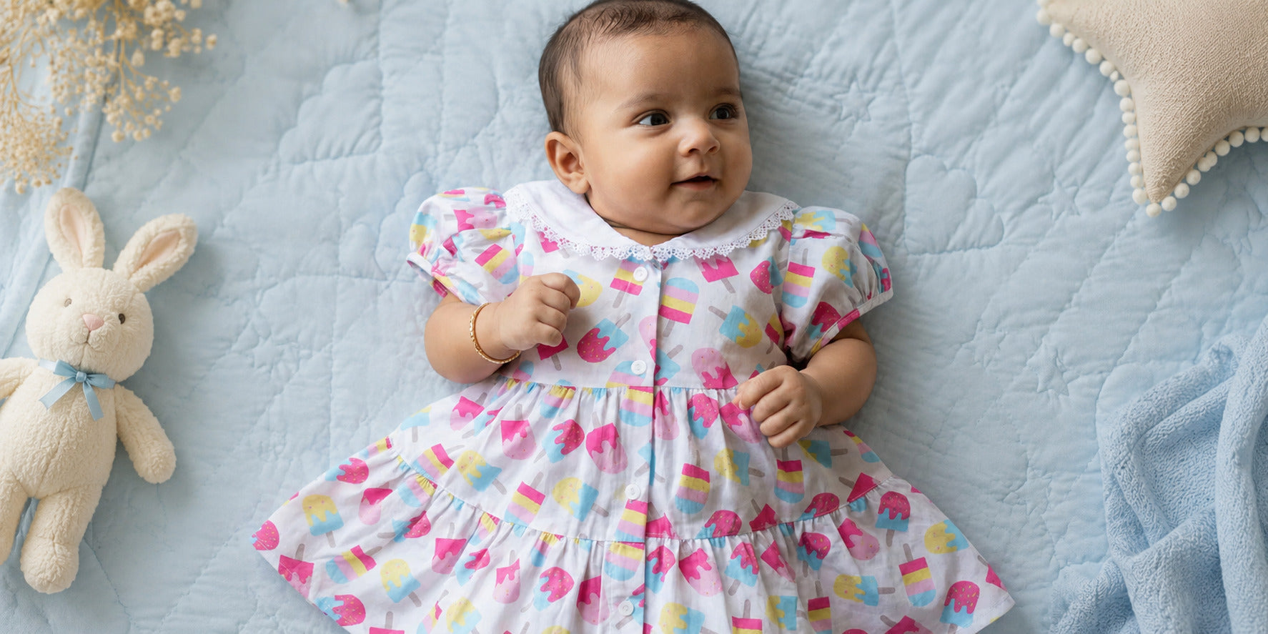summer dress for baby girls muslin