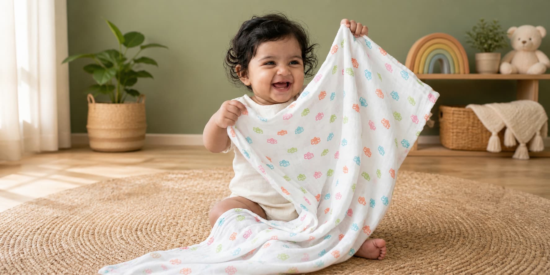 casual muslin cotton babywear