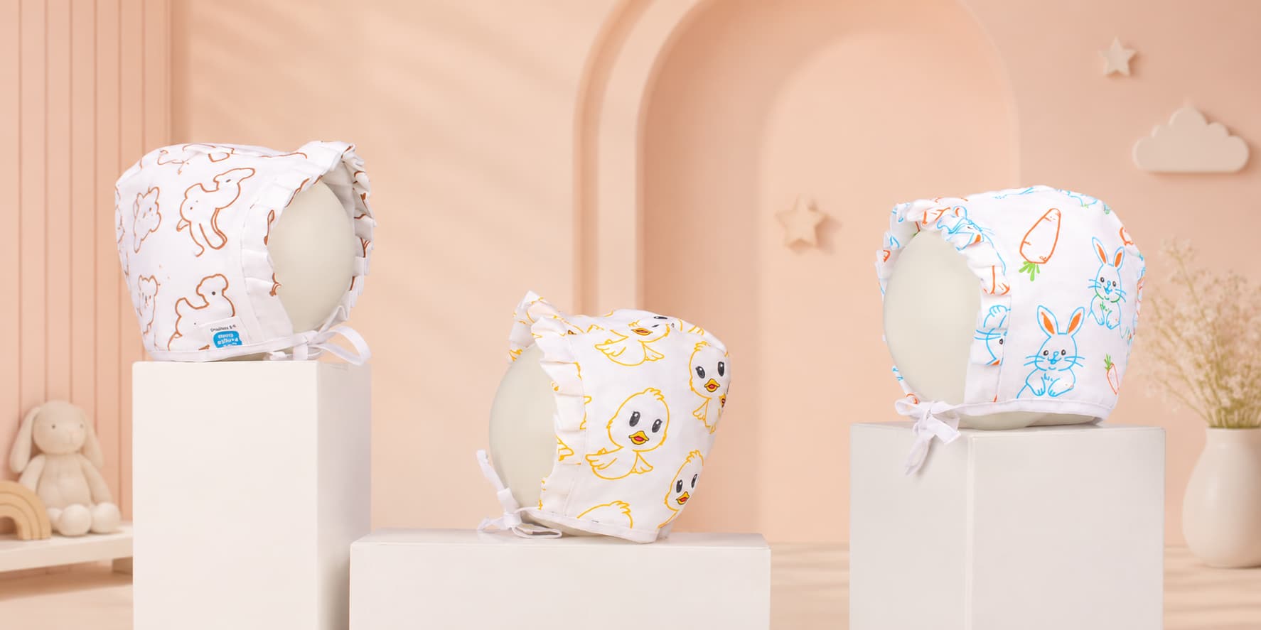 caps with prints for babies