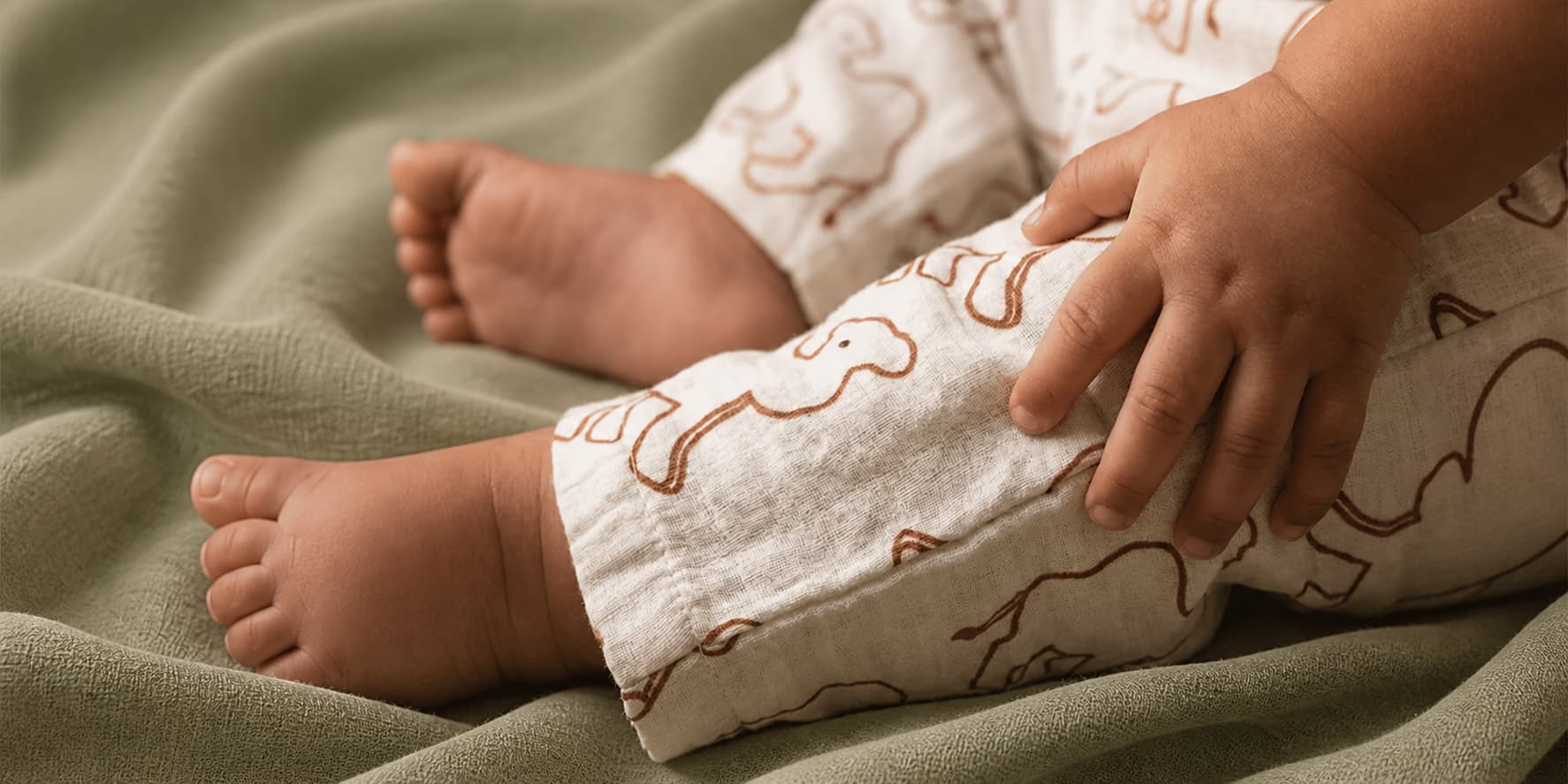 summer baby pants muslin cotton