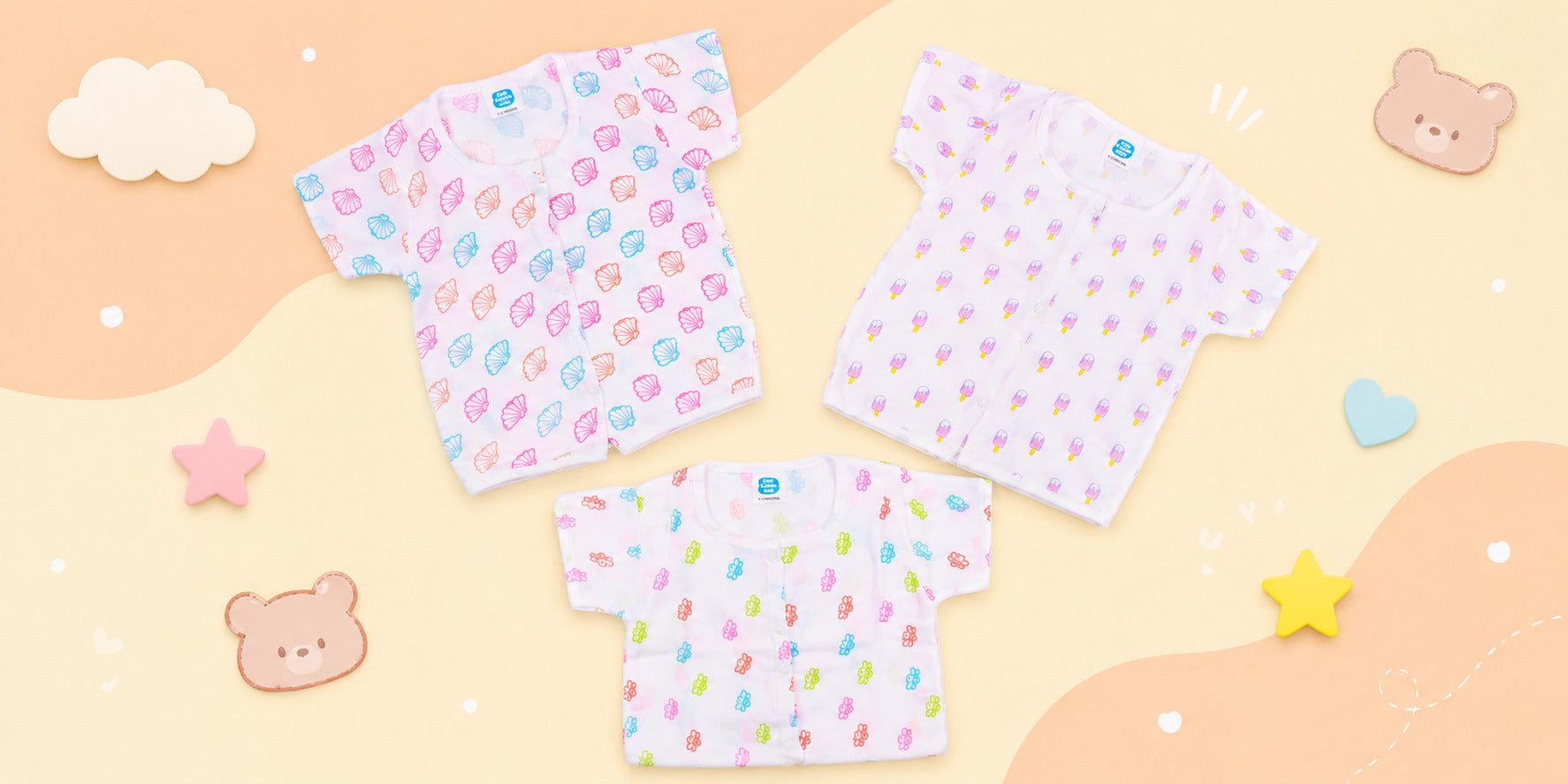 toddler top with fruit motif