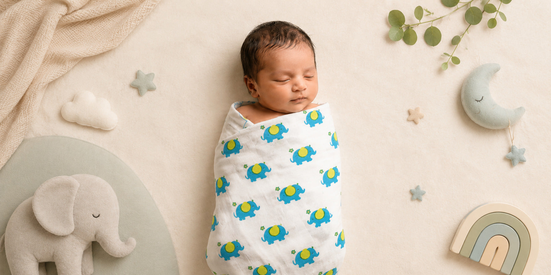 muslin coordinated baby clothes
