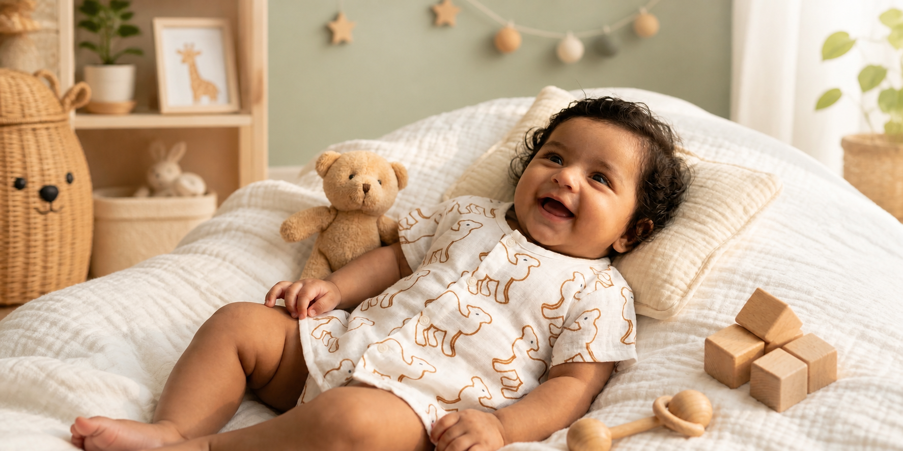 cotton baby clothes for hot weather