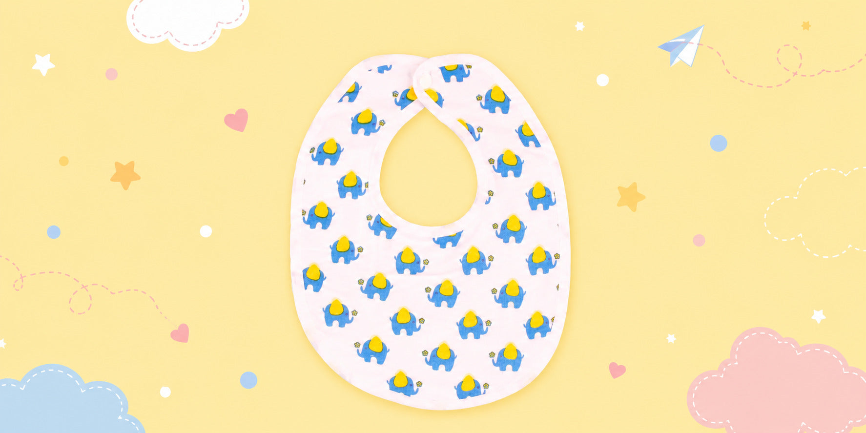 blue elephant bib for newborns