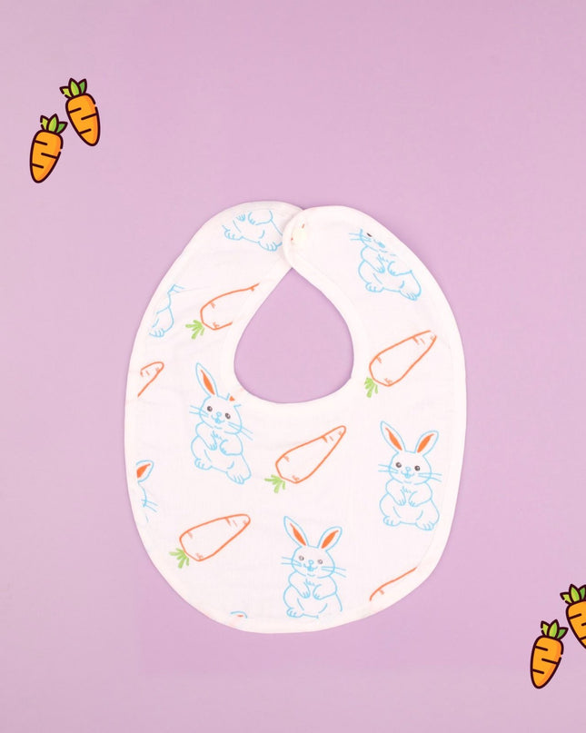 Playful Prints Muslin Baby Bib – Soft & Absorbent Cotton Bib for Boys and Girls