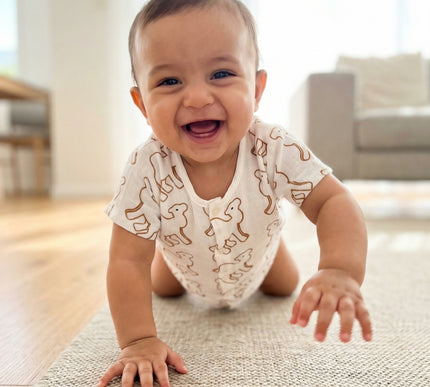 Soft Muslin Cotton Baby Jhabla | Half Sleeve Front-Open Infant Jhabla