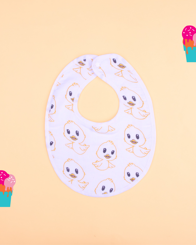 Playful Prints Muslin Baby Bib – Soft & Absorbent Cotton Bib for Boys and Girls
