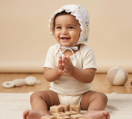 Soft Cotton Muslin Baby Cap | Lightweight & Breathable Infant Cap