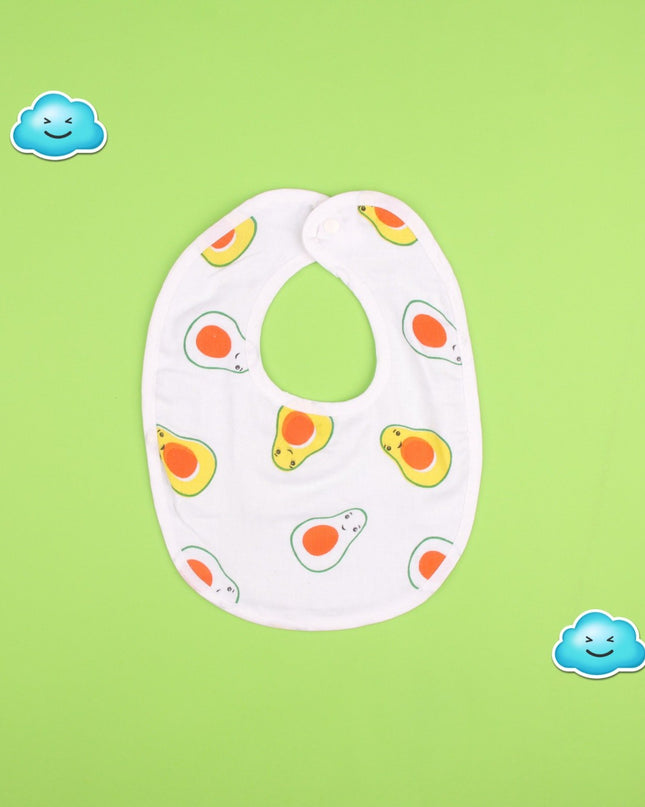 Playful Prints Muslin Baby Bib – Soft & Absorbent Cotton Bib for Boys and Girls