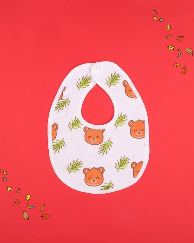 Playful Prints Muslin Baby Bib – Soft & Absorbent Cotton Bib for Boys and Girls