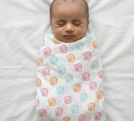 Set of 3 Soft Cotton Muslin Baby Swaddles | Lightweight, Breathable & Gentle Wraps