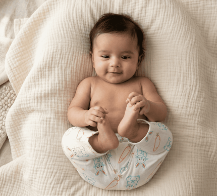 Soft Muslin Cotton Baby Full Pants | Breathable Unisex Bottoms for Newborns & Toddlers