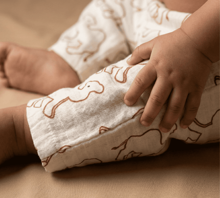 Soft Muslin Cotton Baby Full Pants | Breathable Unisex Bottoms for Newborns & Toddlers