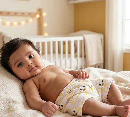 Muslin Cotton Baby Shorts Set of 3 | Camel, Duck & Bunny and Carrot Prints | Lightweight & Breathable
