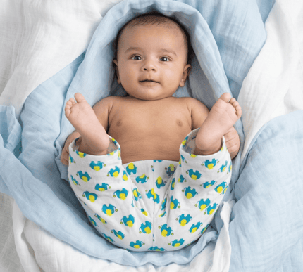 Soft Muslin Cotton Baby Full Pants | Breathable Unisex Bottoms for Newborns & Toddlers