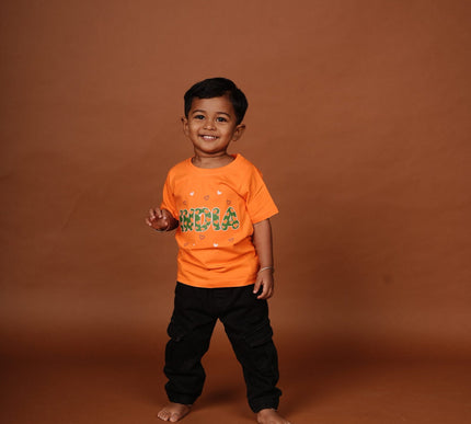 India Print Baby T-Shirt for Boys & Girls | Soft Cotton Kids Tee