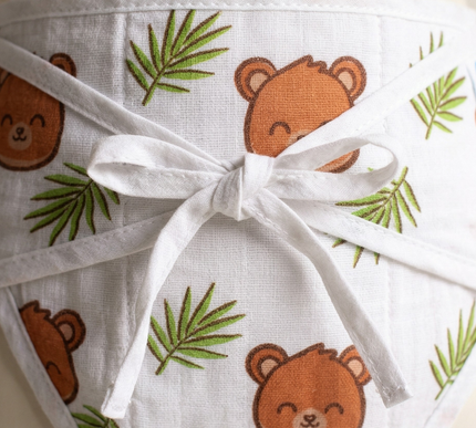 Soft & Breathable Baby Langots | Elephant, Bear & Avocado Prints | Set of 3