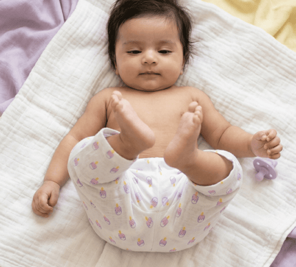 Soft Muslin Cotton Baby Full Pants | Breathable Unisex Bottoms for Newborns & Toddlers