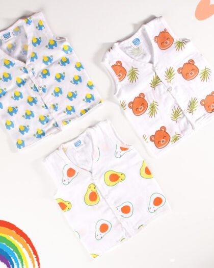 Soft Muslin Cotton Jhablas – Set of 3