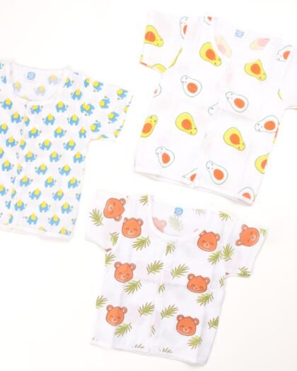 CPI-100%-muslin-cottonSleevs-jhabla-Avocado-Bear-Elephant-Prints