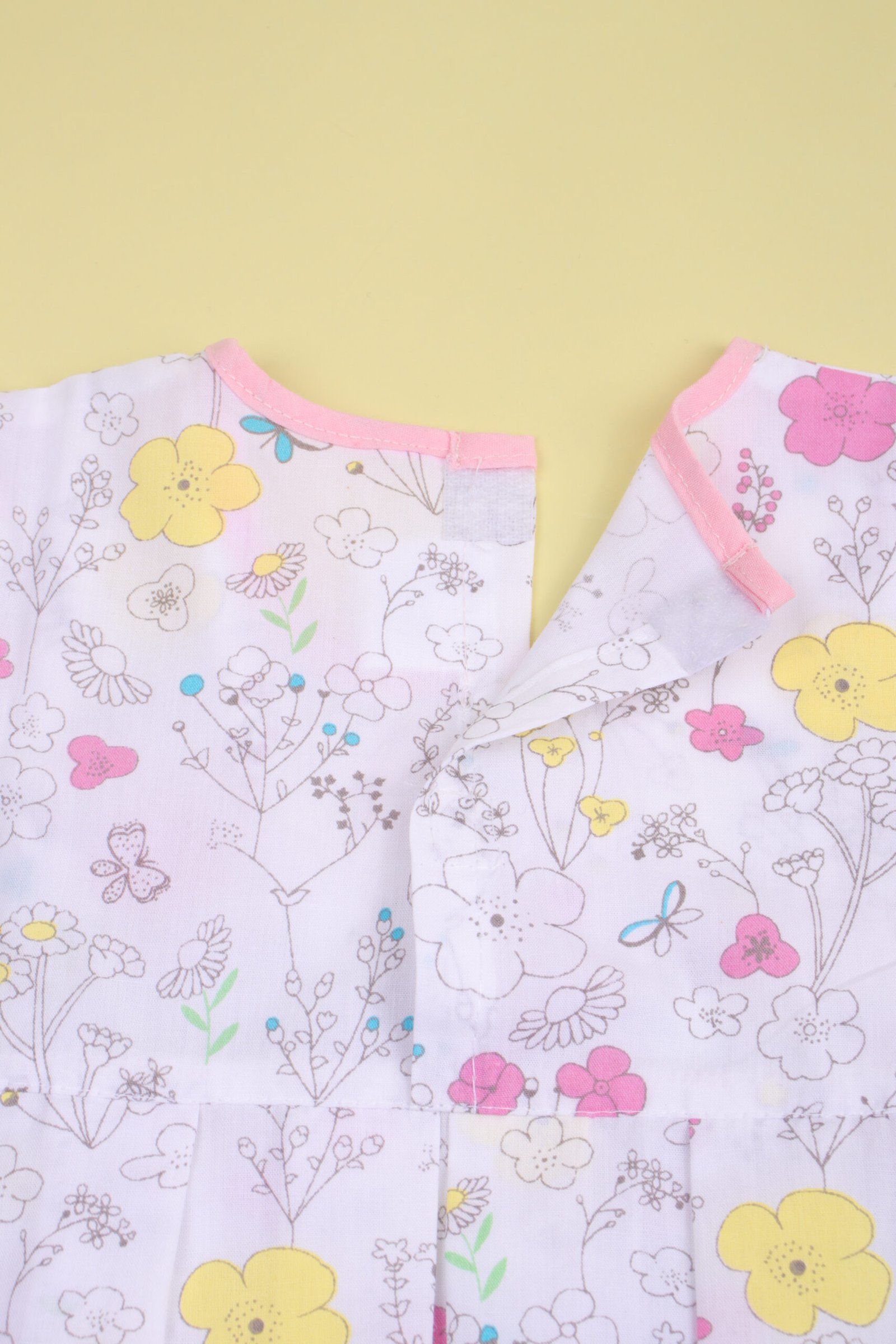 Baby Girl's Floral Print Cotton Dress with Matching Bloomers - Image 6