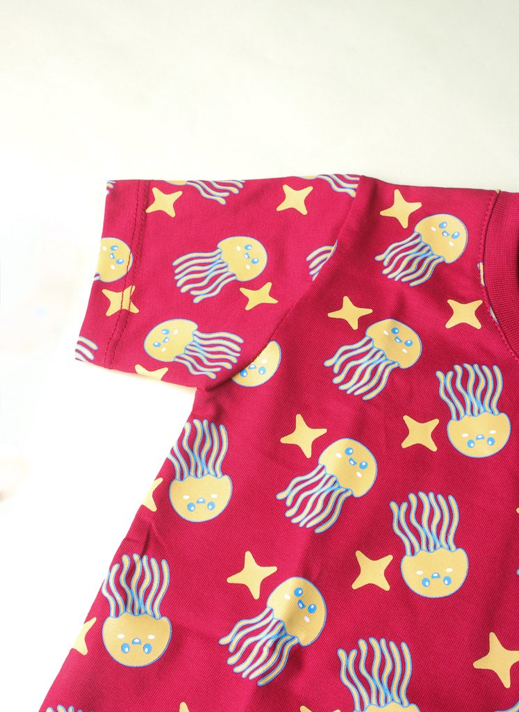 Adorable Jellyfish & Starfish Print T-Shirt for Boys - Image 8