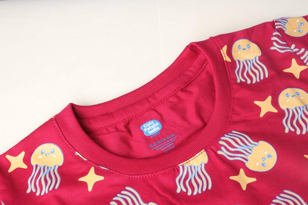 Adorable Jellyfish & Starfish Print T-Shirt for Boys - Image 7