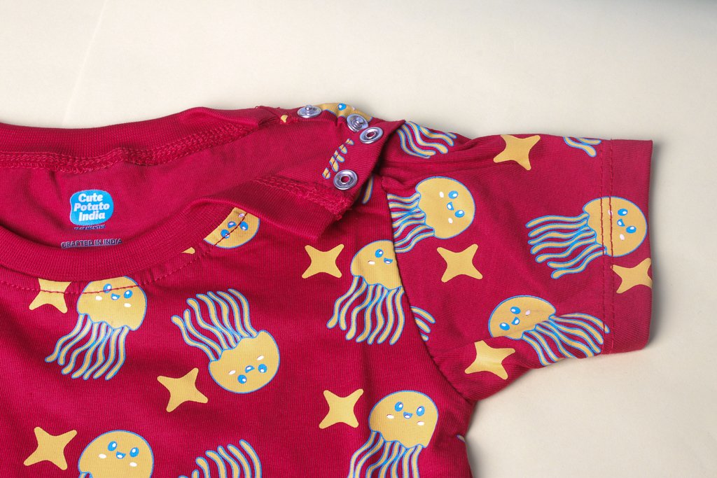 Adorable Jellyfish & Starfish Print T-Shirt for Boys - Image 5
