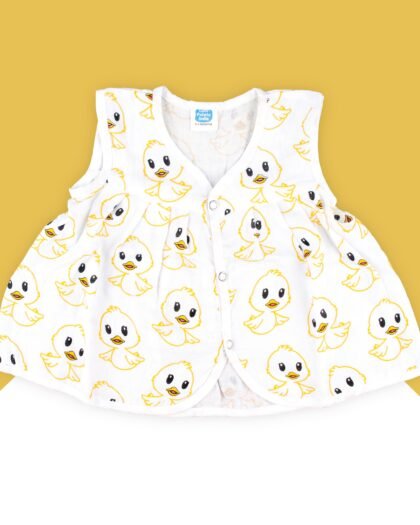 Muslin Flared Frock – Duck Print