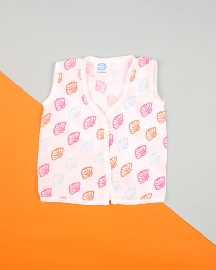 Pink Shell Print Jhabla by CPI