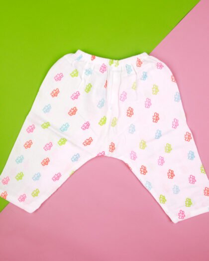 Soft Muslin Cotton Baby Pants by Cute Potato India - Bee Print