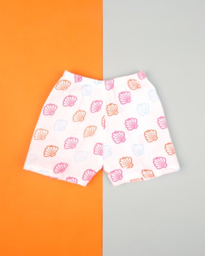 Shell print muslin cotton pants