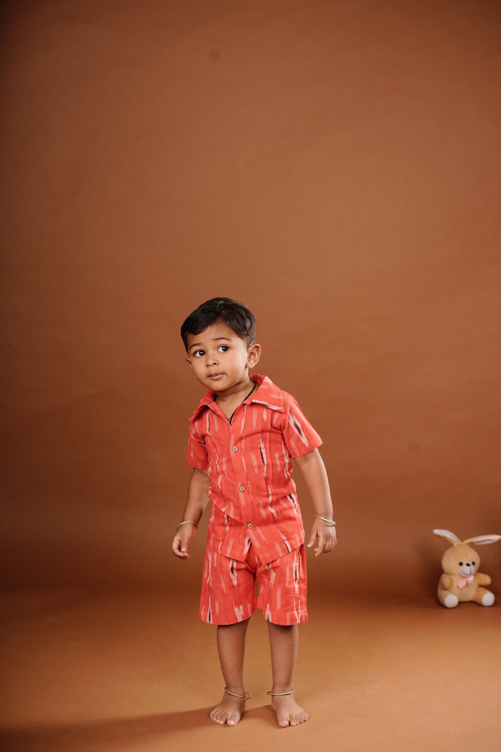 ikkat fabric cord set model baby