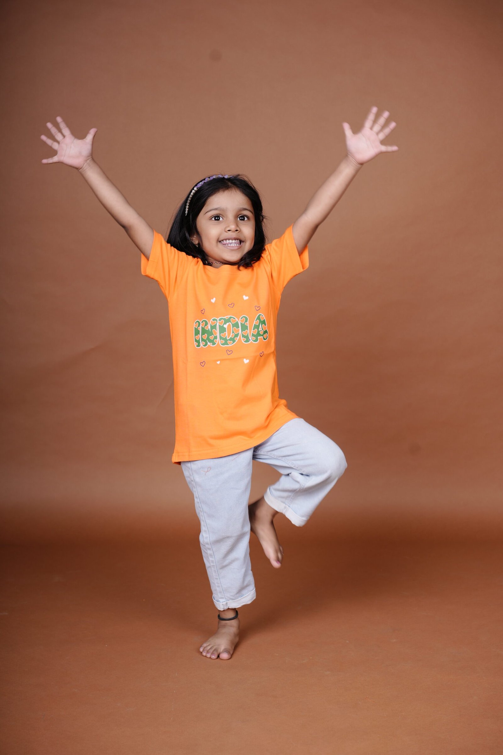 india-print-orange-girl-tshirt-unisex