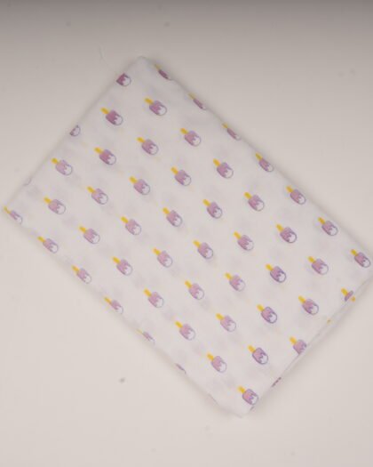 Soft Cotton Muslin Baby Swaddle Blanket | Lightweight & Breathable Swaddle with Popsicle Print